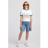 America Today T-shirt met print - wit