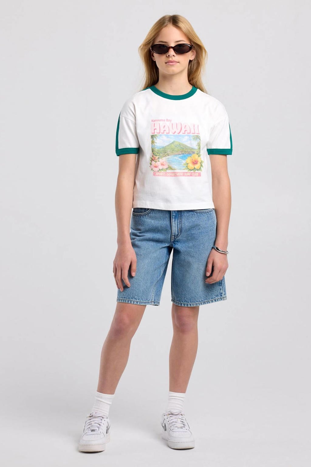 America Today T-shirt met print - wit