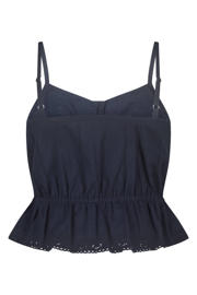 thumbnail: America Today top met peplum - donkerblauw
