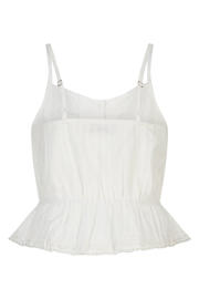 thumbnail: America Today top met peplum zonder mouwen - wit