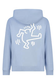 thumbnail: America Today sweat hoodie met backprint - blauw