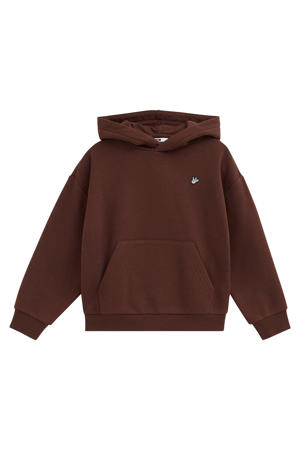 sweat hoodie - donkerbruin