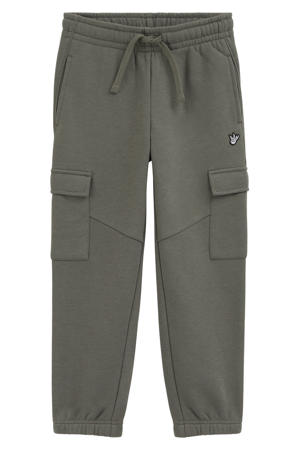 sweat cargobroek - kaki