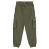 WE Fashion sweat tapered cargo joggingbroek - olijfgroen