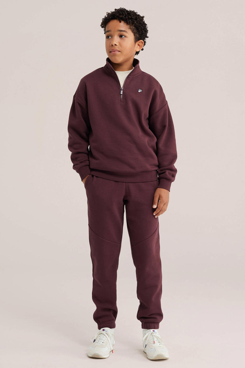 WE Fashion sweater - donkerrood