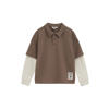 WE Fashion polo - bruin