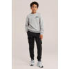 WE Fashion tapered cargobroek - zwart