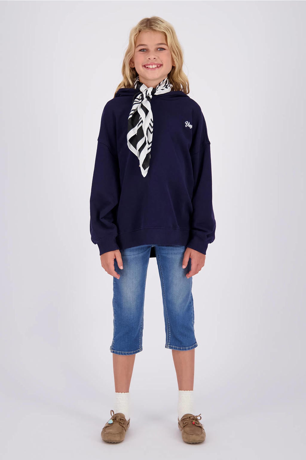 Vingino hoodie met logo - donkerblauw