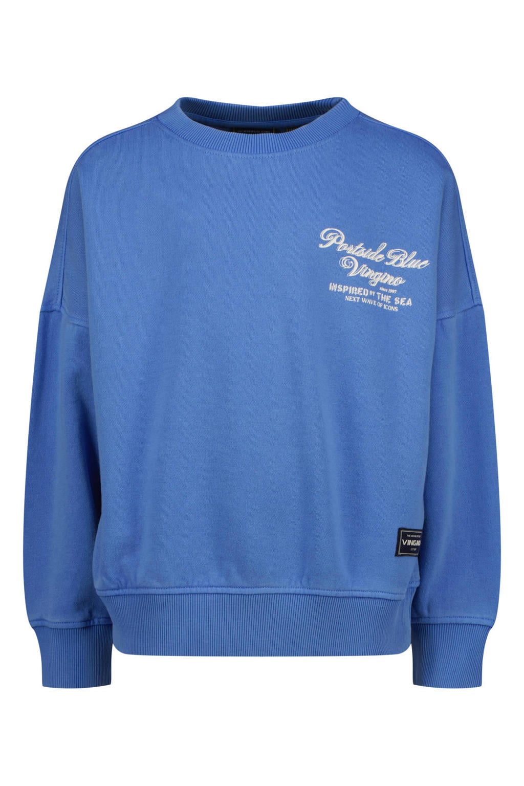 Vingino sweater met backprint - blauw