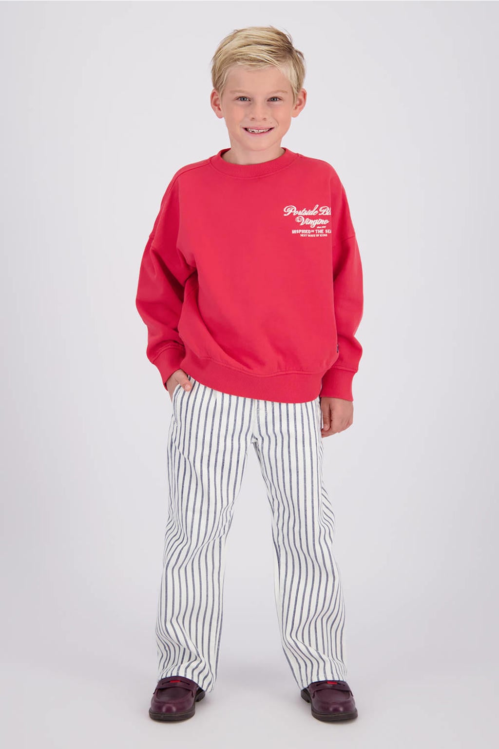 Vingino sweater met backprint - rood