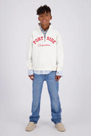 thumbnail: Medium blue denim jongens Vingino Brando regular fit jeans Light Vintage van denim met effen