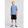 America Today T-shirt met backprint - blauw