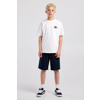 America Today rechtvallend T-shirt met backprint - wit