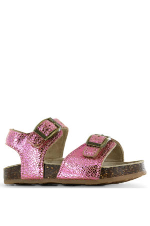 leren sandalen - roze