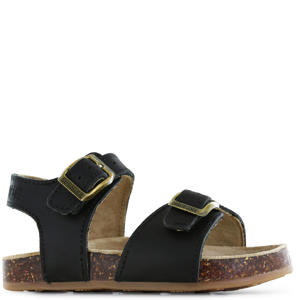 leren sandalen - zwart