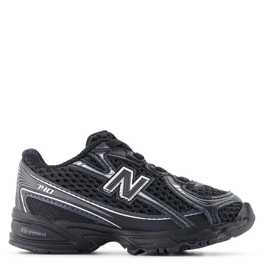 Zwarte jongens en meisjes New Balance 740 bungee mesh sneakers - van mesh-pu/voering: mesh/voetbed: eva met elastische veters