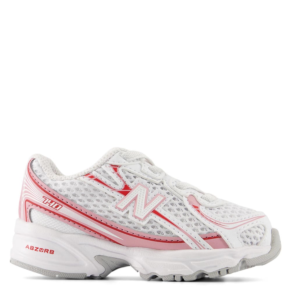 Wit en roze meisjes New Balance 740 mesh sneakers - van mesh-pu/voering: mesh/voetbed: eva met veters