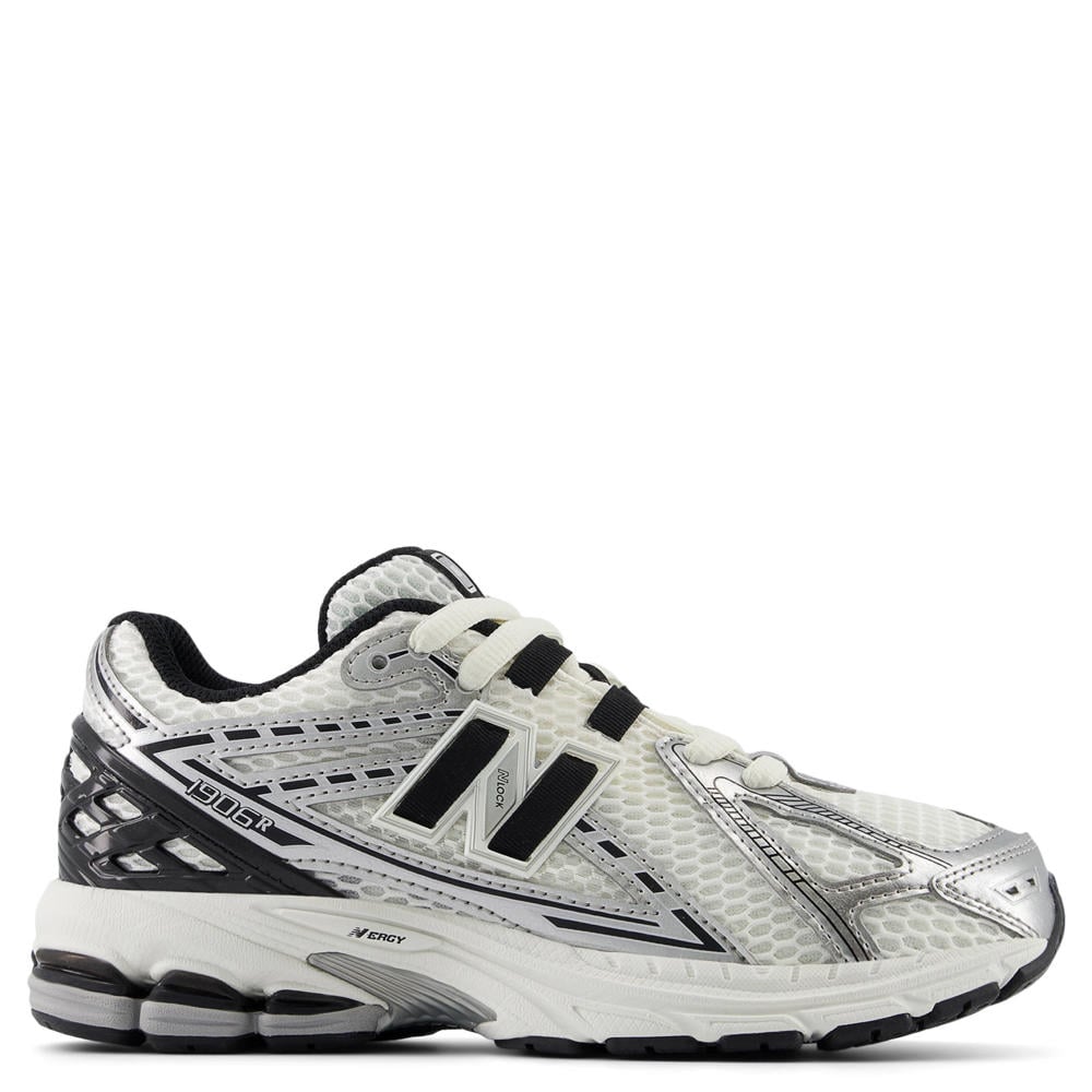 Ecru en zilverkleurige jongens en meisjes New Balance 1906R mesh sneakers - van mesh-pu/voering: mesh/voetbed: eva met veters