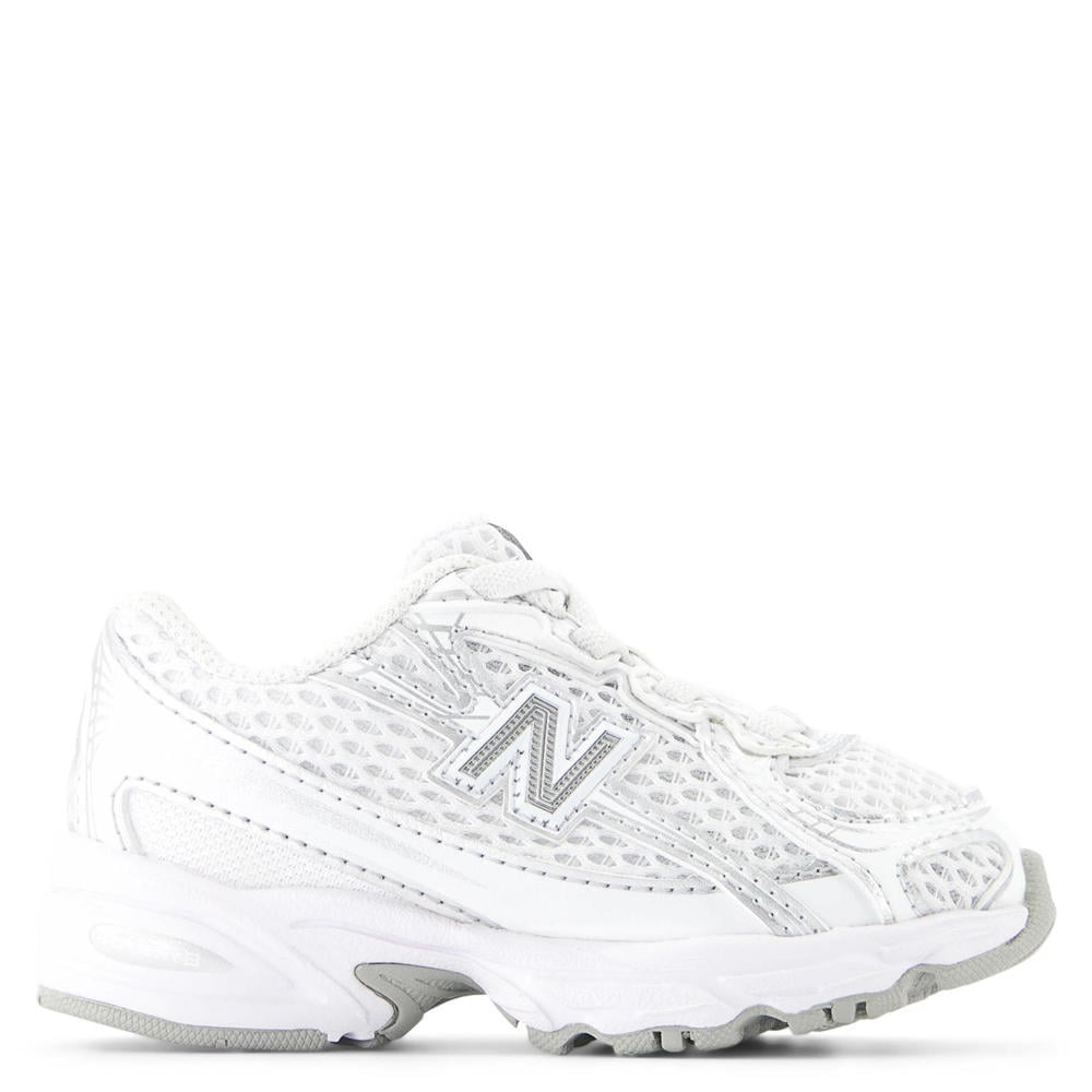 Witte jongens en meisjes New Balance 740 Bungee mesh sneakers - van mesh-pu/voering: mesh/voetbed: eva met elastische veters