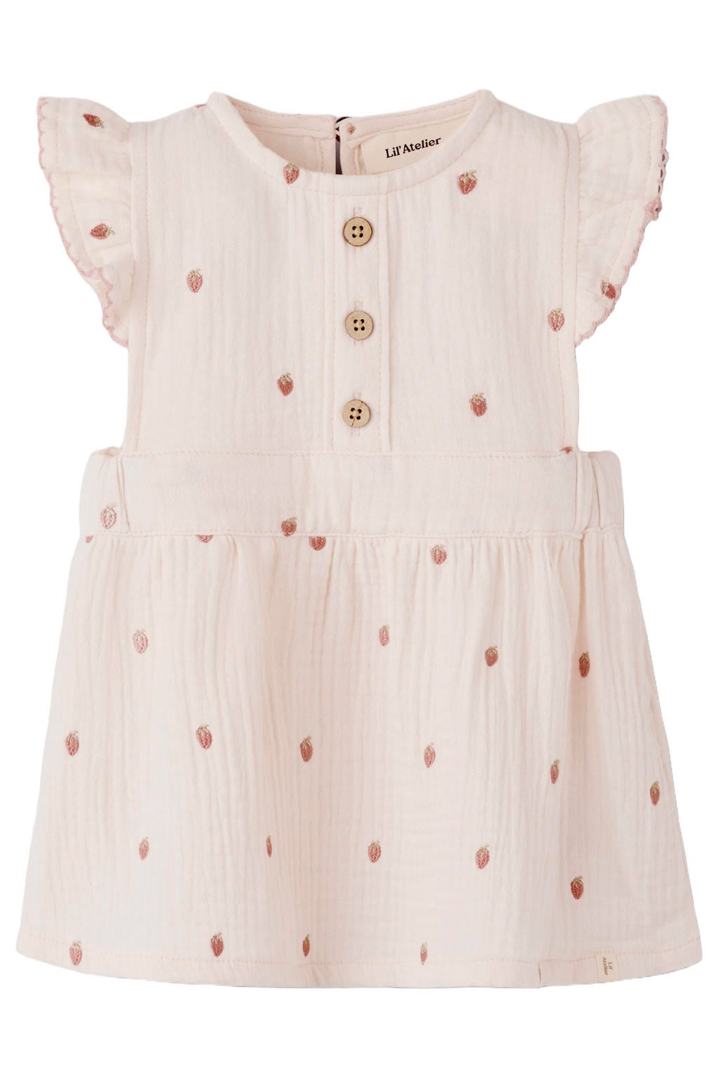 LIL' ATELIER BABY korte jurk lichtroze