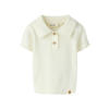 LIL' ATELIER BABY polo fijn gebreid ecru