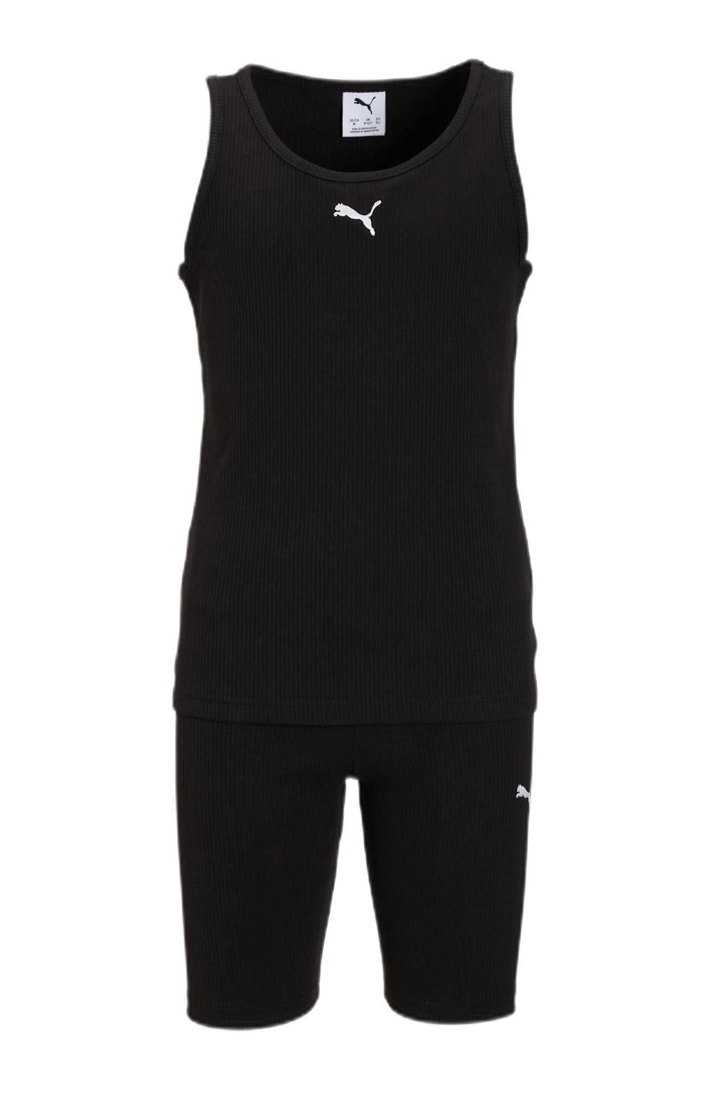 Puma Essential Elevated sportset zwart