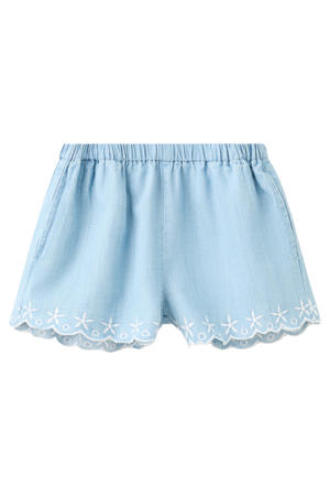 casual short lichtblauw