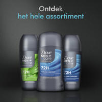 thumbnail: Dove Men+Care Advanced Clean Comfort anti-transpirant deodorant roller  - 6 x 50 ml