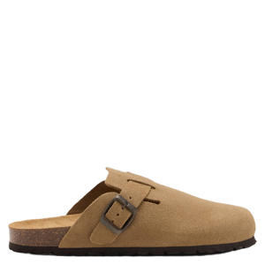 suède clogs - beige
