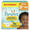 Pampers Premium Protection Maat 3+ Maandbox - 186 Luiers - 7kg-11kg
