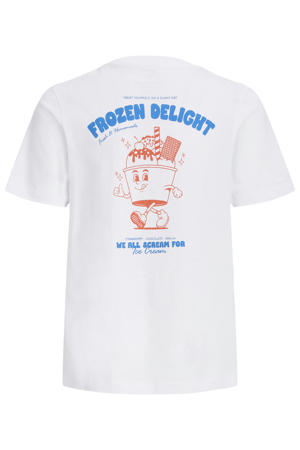 T-shirt met backprint wit