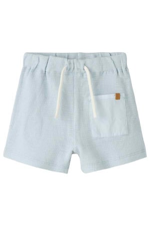 regular fit casual short - lichtblauw
