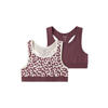 NAME IT KIDS sport-bh's met panterprint (set van 2)