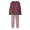 NAME IT KIDS pyjama met panterprint - donkerrood/ecru