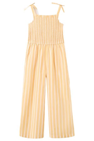 gestreepte jumpsuit - oranje