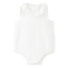Mango Kids katoenen romper met ruches - wit