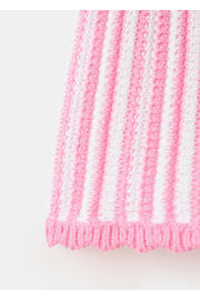 thumbnail: Mango Kids casual gestreepte gebreide short - roze