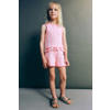 Mango Kids casual gestreepte gebreide short - roze
