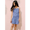 Mango Kids gestreepte mouwloze top - blauw