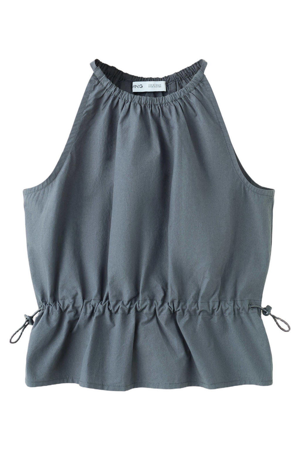 Mango Kids haltertop - antraciet