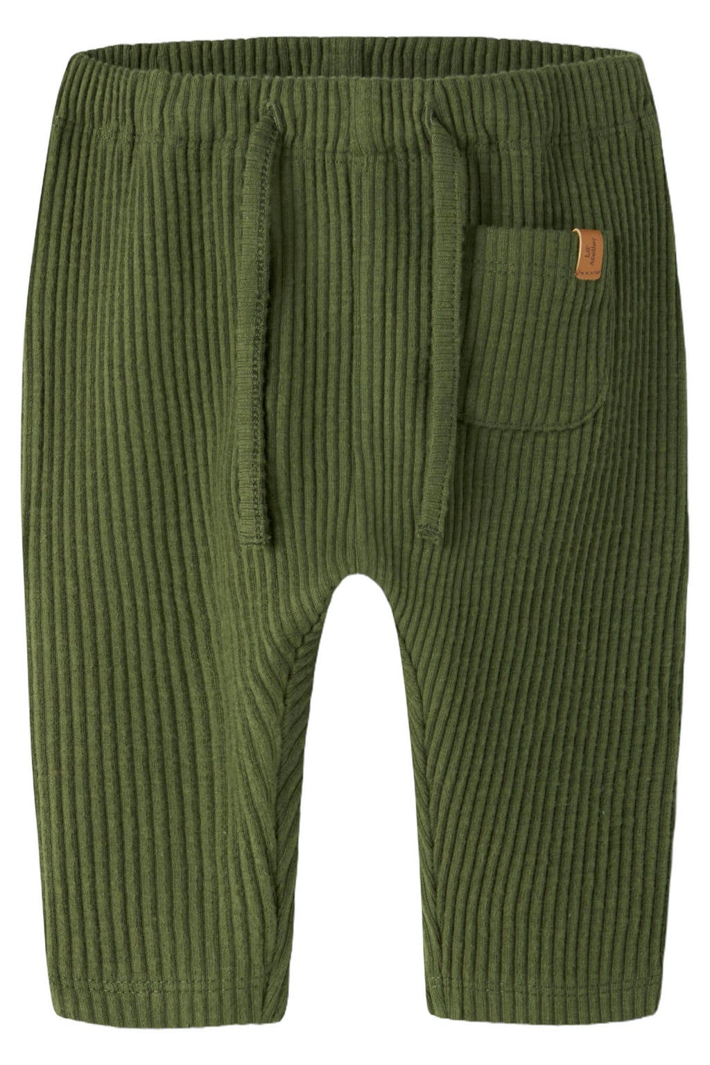 LIL' ATELIER BABY katoenen babybroek - groen