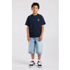 America Today T-shirt met tekst - donkerblauw