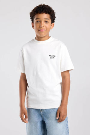 T-shirt met backprint - wit