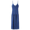MANGO TEEN maxi jurk met print en smockwerk - marineblauw
