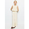 Mango Kids cropped gehaakte top - beige