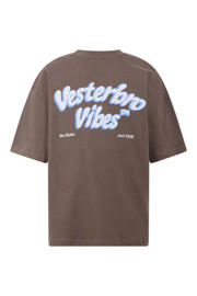 thumbnail: Shoeby T-shirt met backprint - bruin
