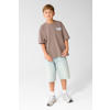 Shoeby T-shirt met backprint - bruin