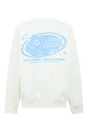 thumbnail: Shoeby sweat sweater met backprint - ecru
