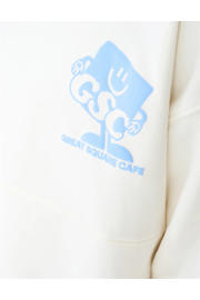thumbnail: Shoeby sweat sweater met backprint - ecru