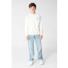 Shoeby sweater met backprint - ecru